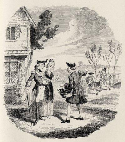 The Knight and the Lady by George Cruikshank